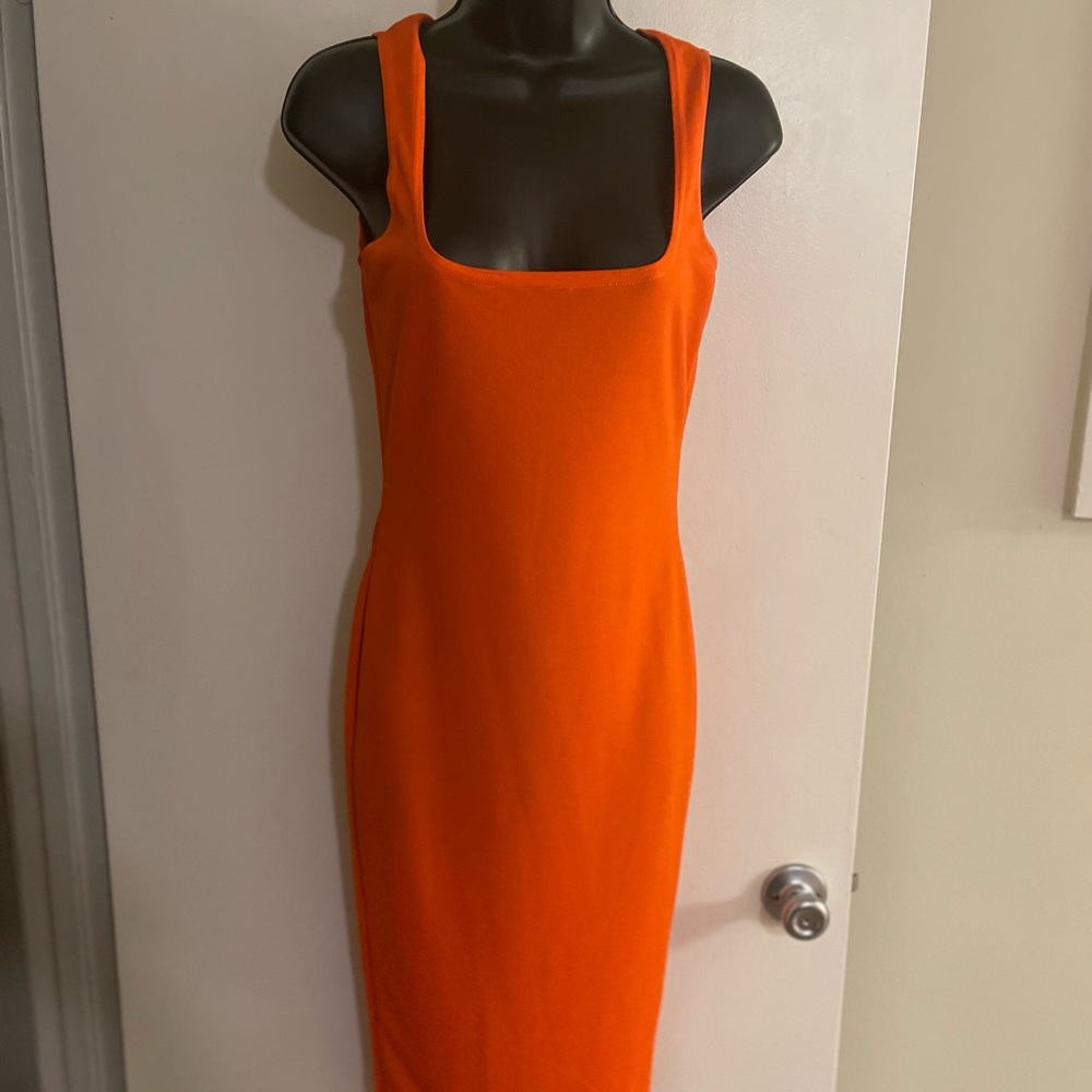 Tangerine Midi Dress